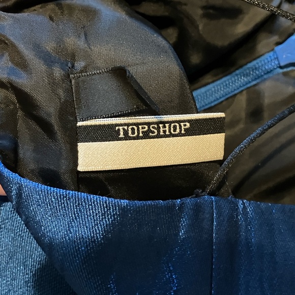 Royal Blue Sleeveless Cocktail Dress - Picture 4 of 6